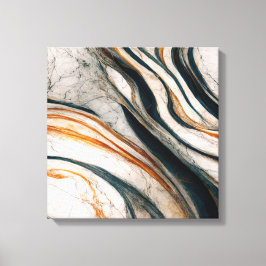 Marble Effect Stretted Canvas Print