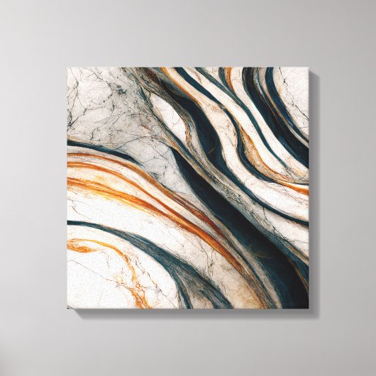 Marble Effect Stretted Canvas Print (Voorkant)