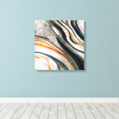 Marble Effect Stretted Canvas Print (Insitu (Houten vloer))