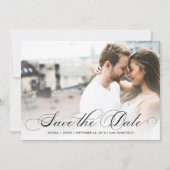Marble Elegance | De foto bewaart de Datum Save The Date (Voorkant)