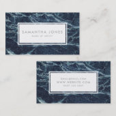 Marble Elegant Stone Simple Modern make Up Artist Visitekaartje (Voorkant / Achterkant)