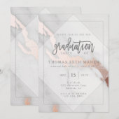 MARBLE EN ROOS GOLD AFSTUDEREN KAART (Voorkant / Achterkant)