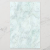 Marble Eucalyptus Greenery Elegant Wedding Menu (Achterkant)