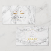 MARBLE FAUX GOLD EYE LASHES VISITEKAARTJE (Voorkant / Achterkant)