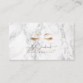 MARBLE FAUX GOLD EYE LASHES VISITEKAARTJE (Voorkant)