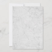 Marble Faux Roos Gold Bruids Douche Uitnodiging (Achterkant)