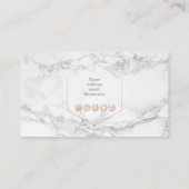 MARBLE FAUX ROOS GOLD EYE LASHES VISITEKAARTJE (Achterkant)