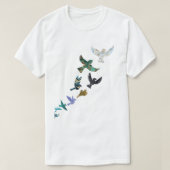 Marble Flying Birds T-shirt (Design voorkant)