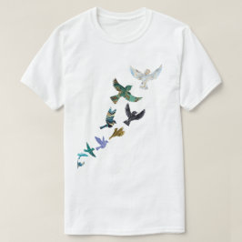 Marble Flying Birds T-shirt