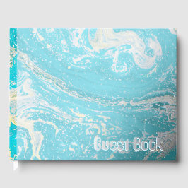 Marble Foil Guest Book Gastenboek