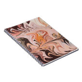 Marble Forms – Pink & Beige Soft Marble Notitieboek (Rechterzijde)