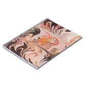 Marble Forms – Pink & Beige Soft Marble Notitieboek (Linkerzijde)