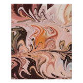 Marble Forms – Pink & Beige Soft Marble Perfect Poster (Voorkant)