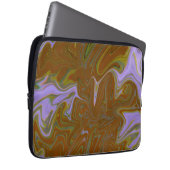 Marble Forms – Terracotta Warm Abstract Laptop Sleeve (Voorkant Rechts)