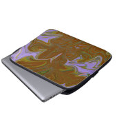 Marble Forms – Terracotta Warm Abstract Laptop Sleeve (Voorkant onderkant)
