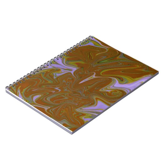 Marble Forms – Terracotta Warm Abstract Notitieboek (Linkerzijde)