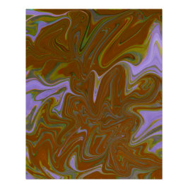 Marble Forms – Terracotta Warm Abstract Perfect Poster