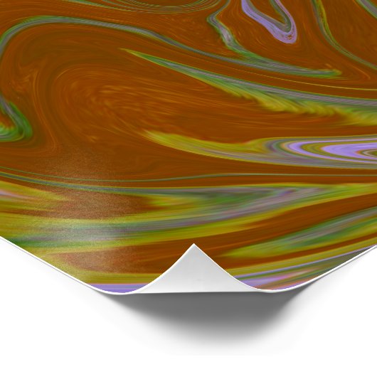 Marble Forms – Terracotta Warm Abstract Perfect Poster (Hoek)