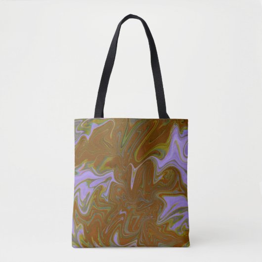 Marble Forms – Terracotta Warm Abstract Tote Bag (Voorkant)