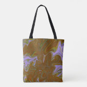 Marble Forms – Terracotta Warm Abstract Tote Bag (Achterkant)