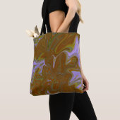 Marble Forms – Terracotta Warm Abstract Tote Bag (Dichtbij)
