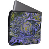 Marble Forms – Violet & Gold Mystic Energy Laptop Sleeve (Voorkant Rechts)