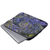 Marble Forms – Violet & Gold Mystic Energy Laptop Sleeve (Voorkant onderkant)