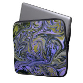 Marble Forms – Violet & Gold Mystic Energy Laptop Sleeve (Voorkant Links)
