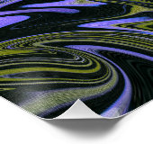 Marble Forms – Violet & Gold Mystic Energy Perfect Poster (Hoek)