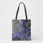 Marble Forms – Violet & Gold Mystic Energy Tote Bag (Voorkant)