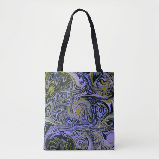 Marble Forms – Violet & Gold Mystic Energy Tote Bag (Voorkant)