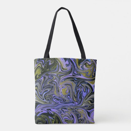 Marble Forms – Violet & Gold Mystic Energy Tote Bag (Achterkant)