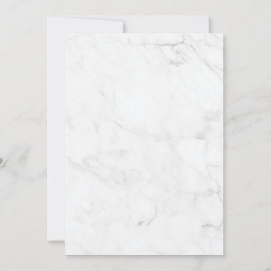 Marble Geometric Gold Paarse Tulips Weddenschap Kaart (Achterkant)