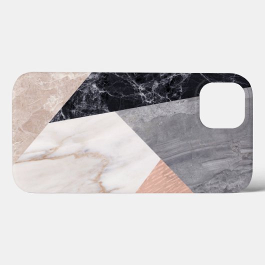 Marble Geometric Pattern Case-Mate iPhone Case (Achterkant (horizontaal))