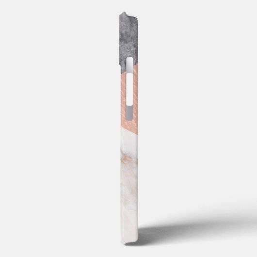 Marble Geometric Pattern Case-Mate iPhone Case (Achterkant / Links)