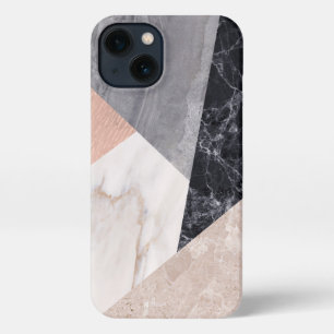 Marble Geometric Pattern iPhone 13 Hoesje