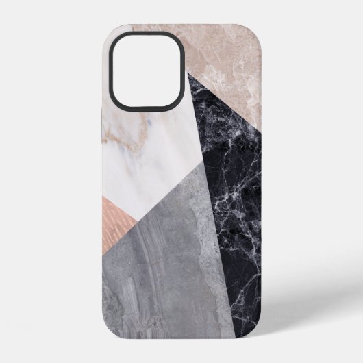 Marble Geometric Pattern iPhone Hoesje (Achterkant)