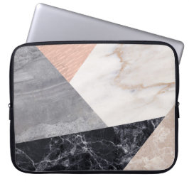 Marble Geometric Pattern Laptop Sleeve