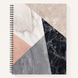 Marble Geometric Pattern Notitieboek