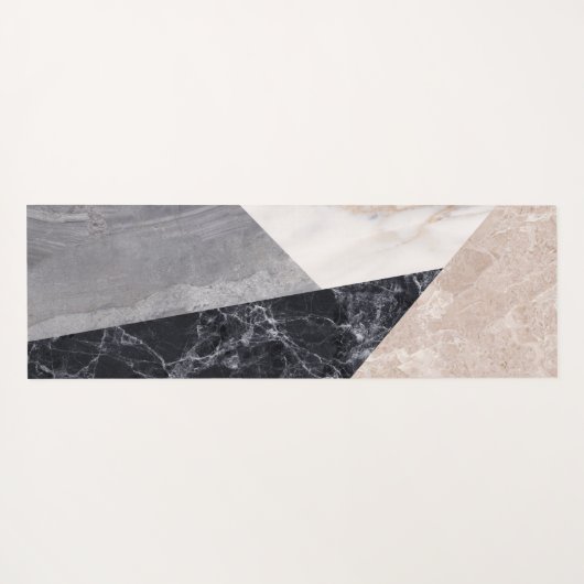 Marble Geometric Pattern Yogamat (Achterkant (horizontaal))