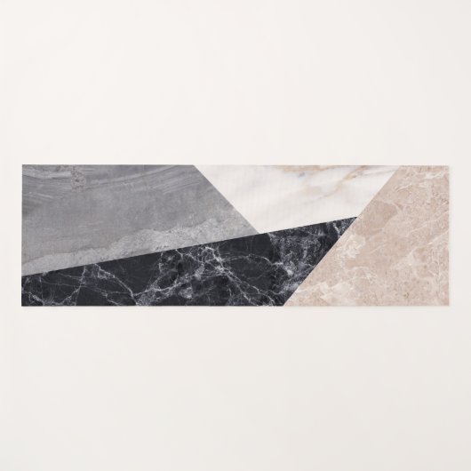 Marble Geometric Pattern Yogamat (Voorkant (horizontaal))