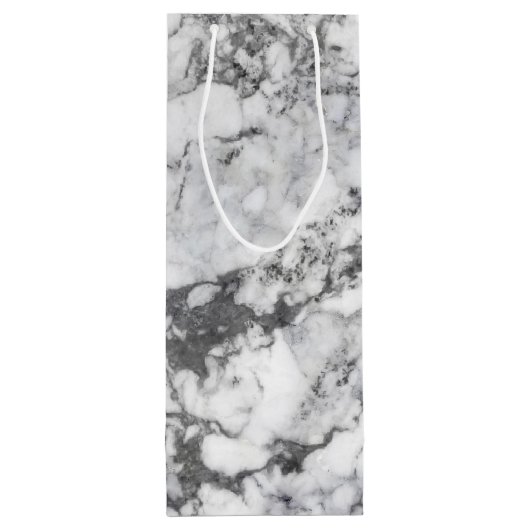 Marble Gift Bag Wijn Cadeautas (Achterkant)