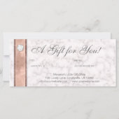 Marble Gift Certificate Elegant Real Estate (Achterkant)