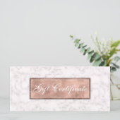 Marble Gift Certificate Elegant Real Estate (Staand voorkant)