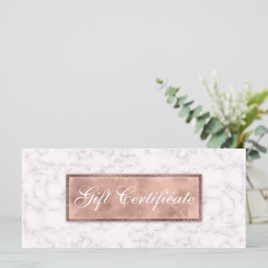 Marble Gift Certificate Elegant Real Estate (Staand voorkant)