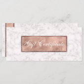 Marble Gift Certificate Elegant Real Estate (Voorkant / Achterkant)