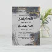 Marble Glitter Geometric bachelor Kaart (Staand voorkant)