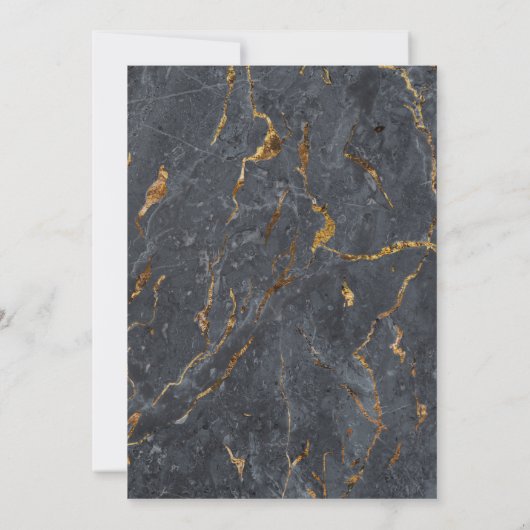 Marble Glitter Geometric bachelor Kaart (Achterkant)
