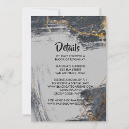 Marble Glitter Geometric Enclosure Kaart