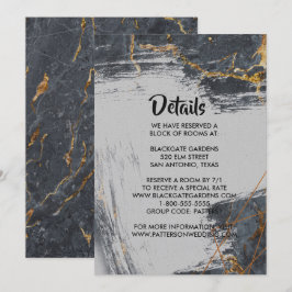 Marble Glitter Geometric Enclosure Kaart